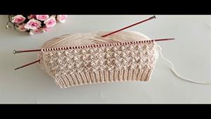 آموزش بافتنی _ بافت نخودی برجسته