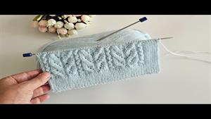 آموزش بافتنی _ بافت پیچ تیغ ماهی