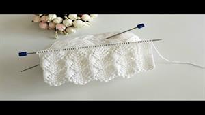 آموزش بافتنی _ بافت خوشه گندمی