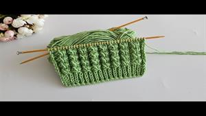 آموزش بافتنی _ بافت برجسته