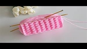 آموزش بافتنی _ بافت زیکزاکی