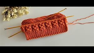 آموزش بافتنی _ بافت مارپیچ