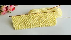 آموزش بافتنی _ بافت نخودی