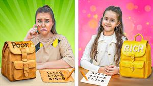 کارتون روبی بانی ننه - دانش آموز ثروتمند و دانش آموز فقیر