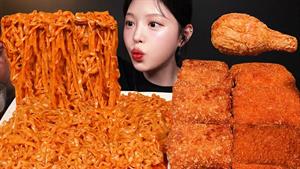 اسمر فود _ چالش خوردن چوب‌های پنیر ترد و مرغ سوخاری