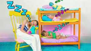 داستان های ناستیا _ مراقبت از خواهر و نوزادانش