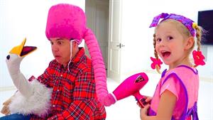 ناستیا و استیسی / ناستیا و پدرش نقشه‌های خنده‌داری می‌کشند