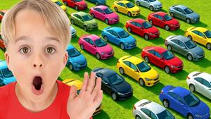 برنامه کودک ولاد و نیکی _ چالش ۵۰ ماشین برای بچه‌ها