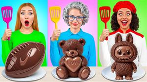 چالش آشپزی من در مقابل مادربزرگ _ طرز تهیه کیک لبوبو