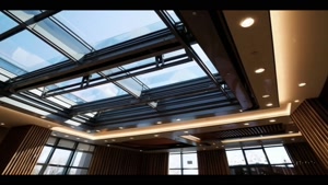 اجرای انواع سقف متحرک شیشه‌ ای