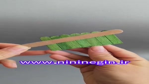 آموزش ساخت غورباقه با چوب بستنی