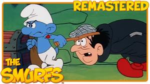 کارتون اسمورف _ غول تنومند گارگامل را اسیر می‌کند