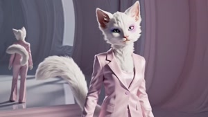 بانوی گربه‌ای زیبا که عاشق زیبایی است _ فیلم انیمیشن سه‌بعدی