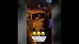 استقبال پرشور شبانه از پیکر صابر کاظمی در شهر آق‌قلا