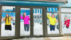 کارتون آملیا و آولینا - شستن لباس ها در رختشویخانه