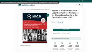 ASLMS Fundamentals and Laser Safety: Core Principles for Cli