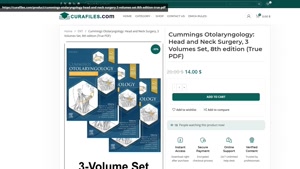 Cummings Otolaryngology: Head and Neck Surgery, 3 Volumes Se