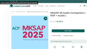 MKSAP 20 Audio Companion ( PDF + Audio )