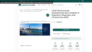 UCSF 22nd Annual Osteoporosis New Insights in Research, Diag