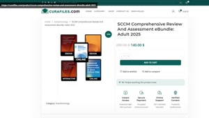 SCCM Comprehensive Review And Assessment eBundle: Adult 2025