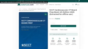 SCCT Cardiovascular CT Board Prep Book 4th Edition 2025 (Ext