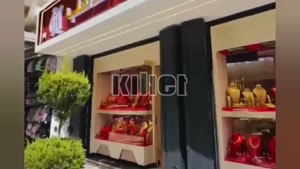 طراحی لوکس ویترین طلافروشی با کیلیت