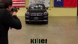 تست واقعی شیشه ضدگلوله مرسدس بنز با کلاشینکف! 