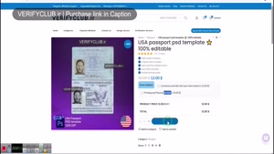 EditableUSA Passport PSD ✅ Premium Photoshop Template