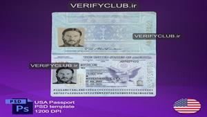 USA Passport PSD Template 2026 ✅ Editable Photoshop File