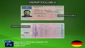  Buy Fake Germany Driving License Template ✅ Photoshop 2025 