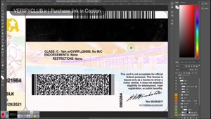  California USA Driving License Psd Template Phptoshop File 