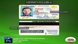California Driving License PSD Template ✅ Professional Desig