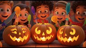 آهنگ کدو تنبل - حدس بزن چه کسی اول می درخشد_ _ هالووین 