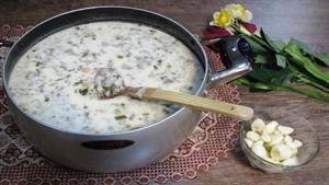 آشکده ی سیر تا پیاز / طرز تهیه آش دوغ اردبیلی