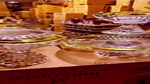 سرویس کریستال  فانتوم لب طلا