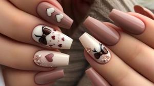 طراحی ساده ناخن در منزل / ایده دیزاین ناخن 