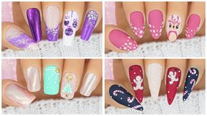 طرح‌های ناخن کریسمس برای شب سال نو