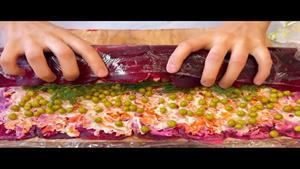 طرز تهیه رولت لبو و سبزیجات