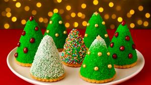 طرز تهیه دسر درخت کریسمس