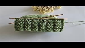 آموزش بافتنی _ بافت کاج 