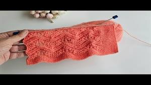 آموزش بافتنی _ بافت طرح موج