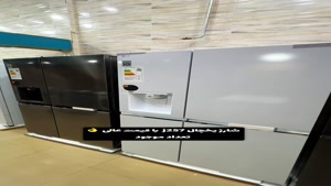 یخچال فریزر ساید بای ساید ال جی J257 رنگ نقره ای و سفید