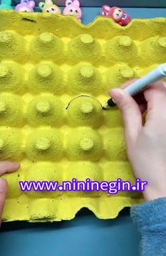 کاردستی لاکپشت با شانه تخم مرغ