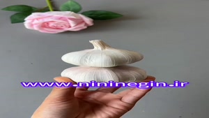 کاردستی آدم برفی با سیر