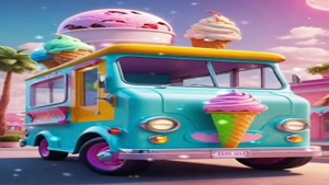 کلیپ شاد کارتونی کودکانه / آهنگ بستنی