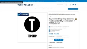 Buy verified TopStep account ⭐️ TopStep identity verificatio