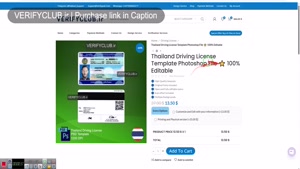 Buy Fake Thailand Driving License Template ⭐ PSD File 100% Editable.............