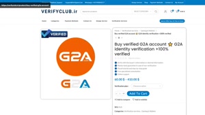 Buy verified G2A account ⭐️ G2A identity verification +100% 