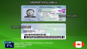 Download Ontario Canada Driving License Template ⭐️ Fully