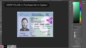 Canada Ontario Driver’s License Template PSD ⭐️ Photoshop 